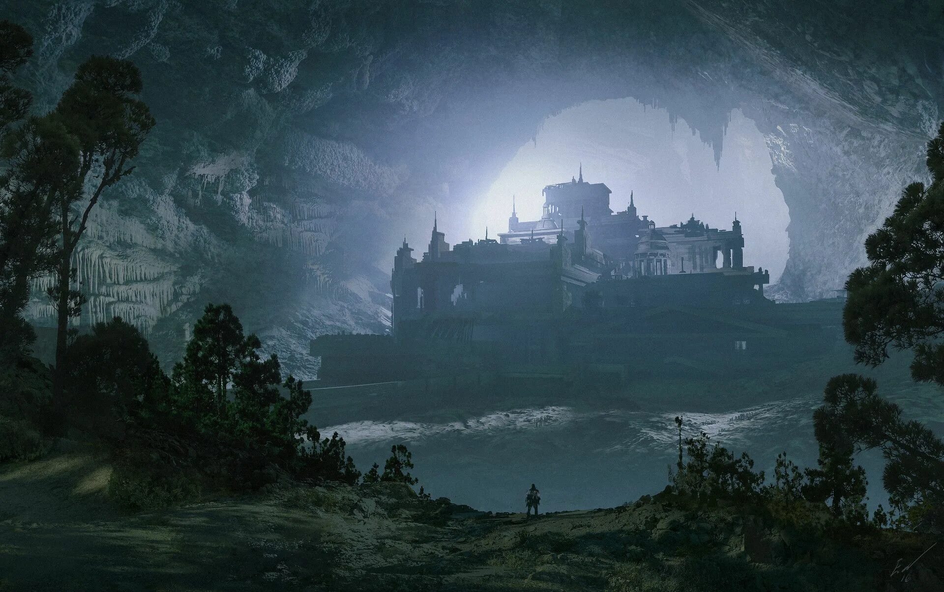 Замок Fantasy Castle. Фэнтези природа замки. Замок в тумане. Фэнтези город. Fog the cave