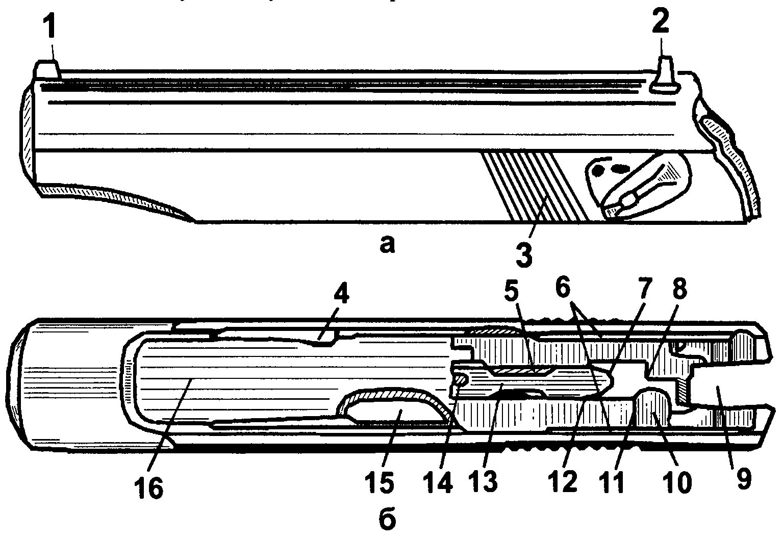 Личинка МР 654 чертеж. Схема МР 654к. Чертёж ствола 9 мм пистолета Макарова.