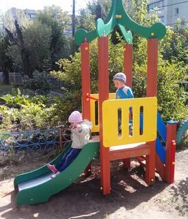 Горка в детском саду