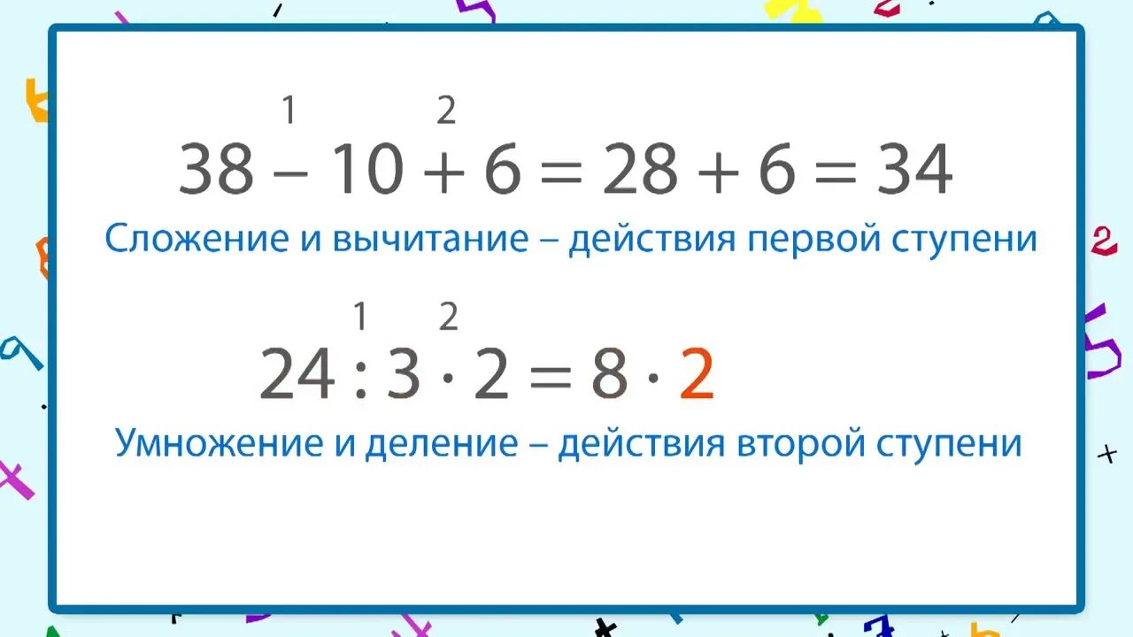 Решение математических выражений. Действия в примере со скобками. Порядок сложения и вычитания без скобок в математике. Порядок вычисления в математике со скобками. Порядок выполнения действий в математике умножение и деление.