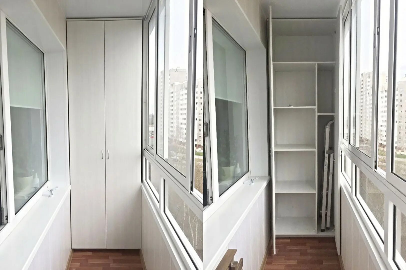 Балкон со шкафом фото. Шкаф на балкон. Балкон со встроенным шкафом. Встраиваемый шкаф на балкон. Балкон со шкафом для хранения.