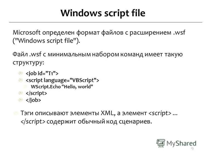 M script file