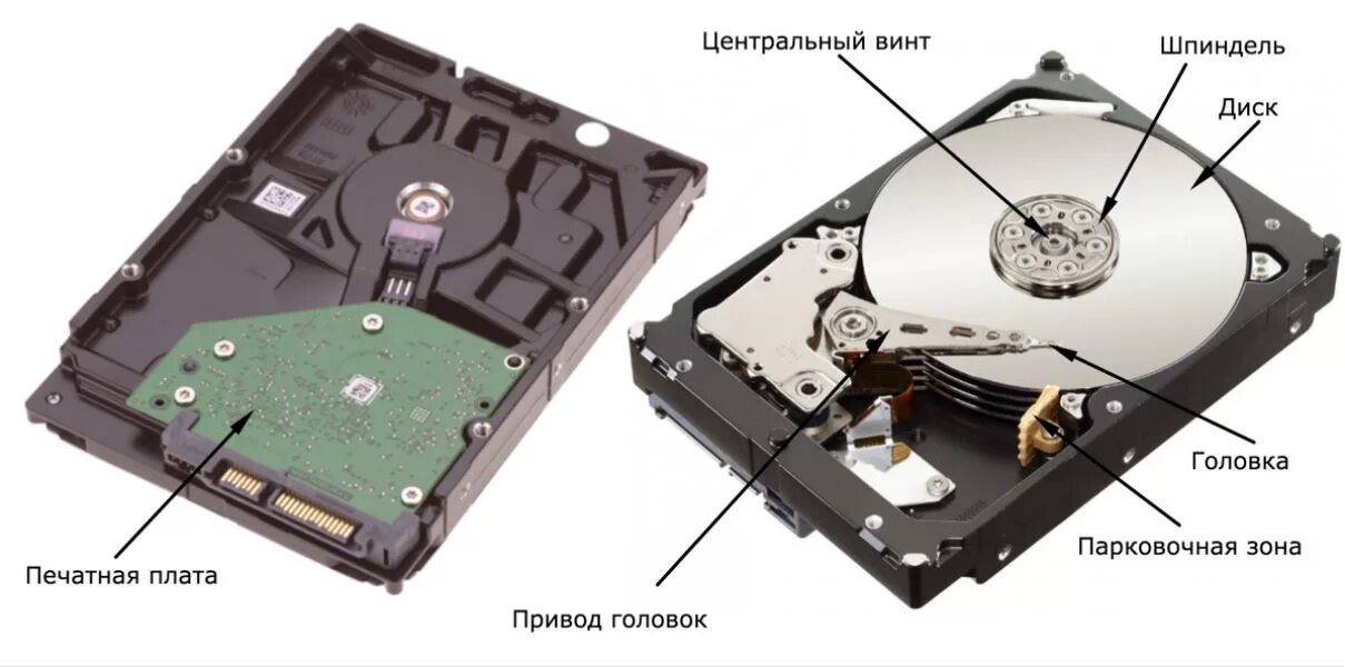 SSD va HDD. Из чего состоит SSD диск. Компонент диск Винчестер. Из чего состоит жесткий диск HDD.