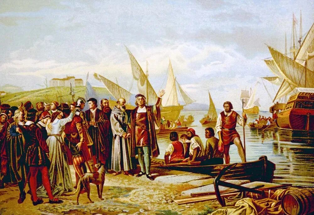 Колумба (1493-1496 гг. Открытия 3 экспедиции колумба. Интересные факты обо всём. Экспедиция христофора колумба 1492. Маршрут экспедиции колумба 1492.
