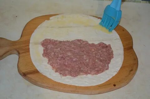 Круглый лаваш фарш
