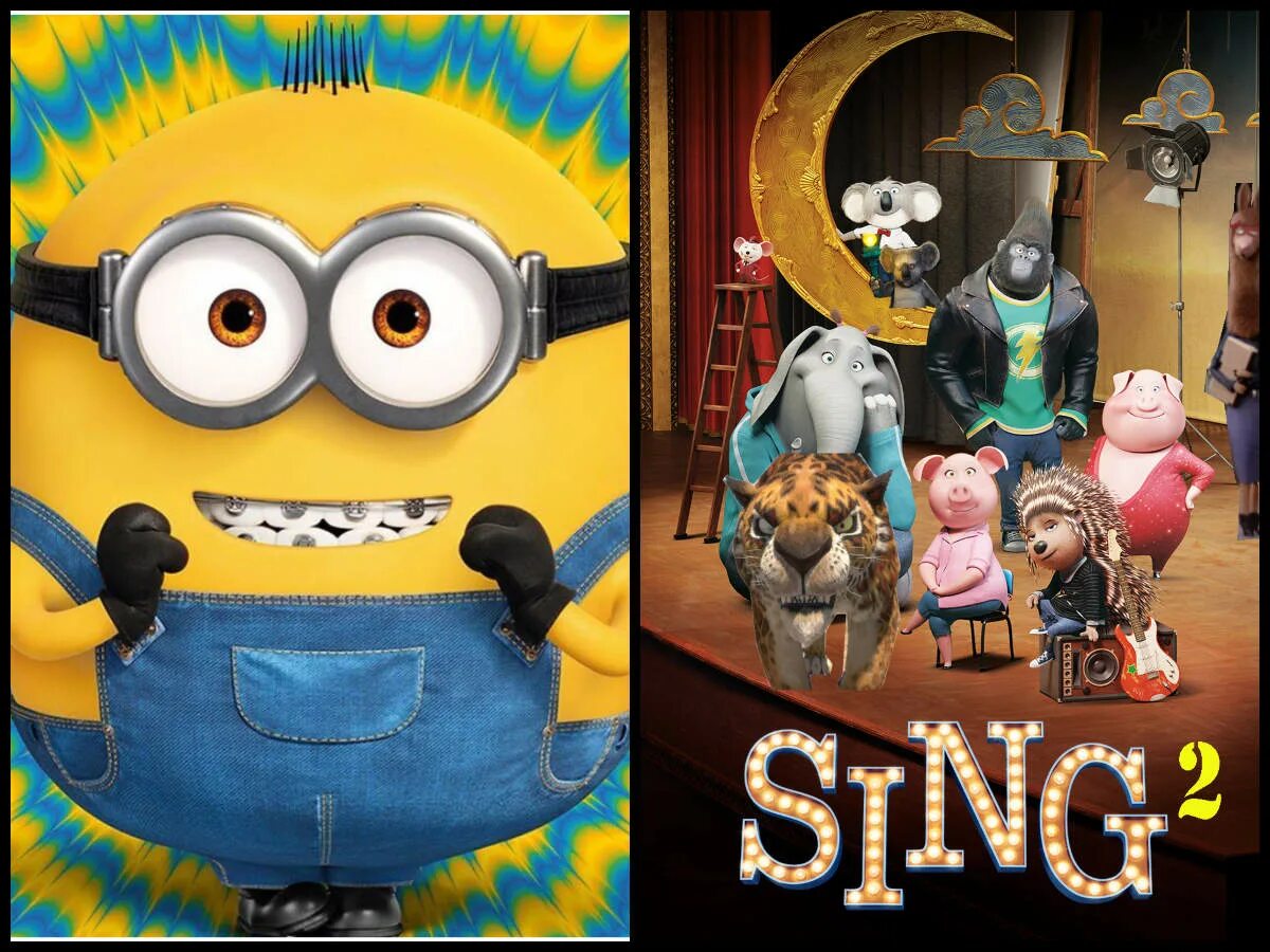 Minions Sing. Sing 2. Sing 2 all characters. Миньоны постеры отпуск.