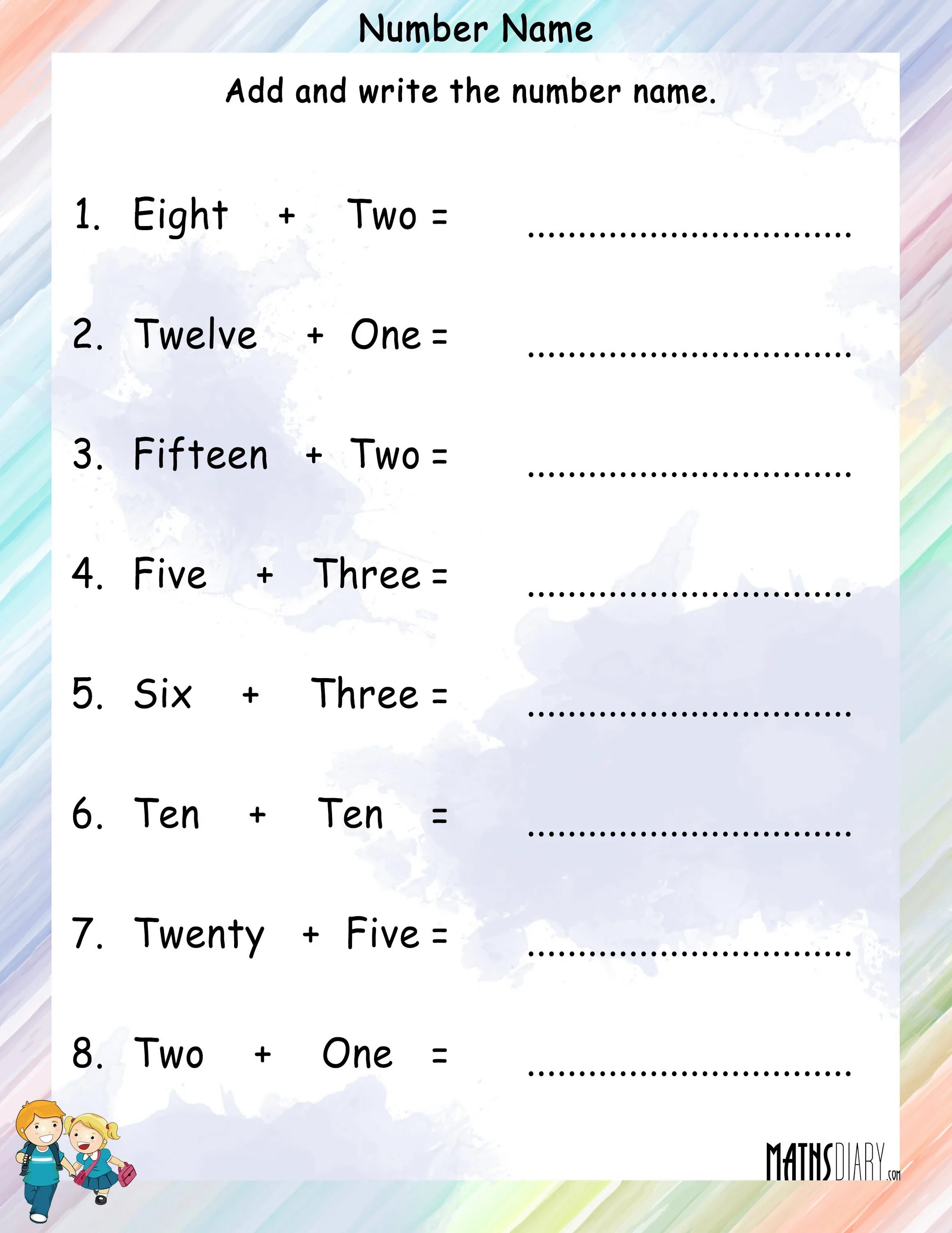 Write eight
