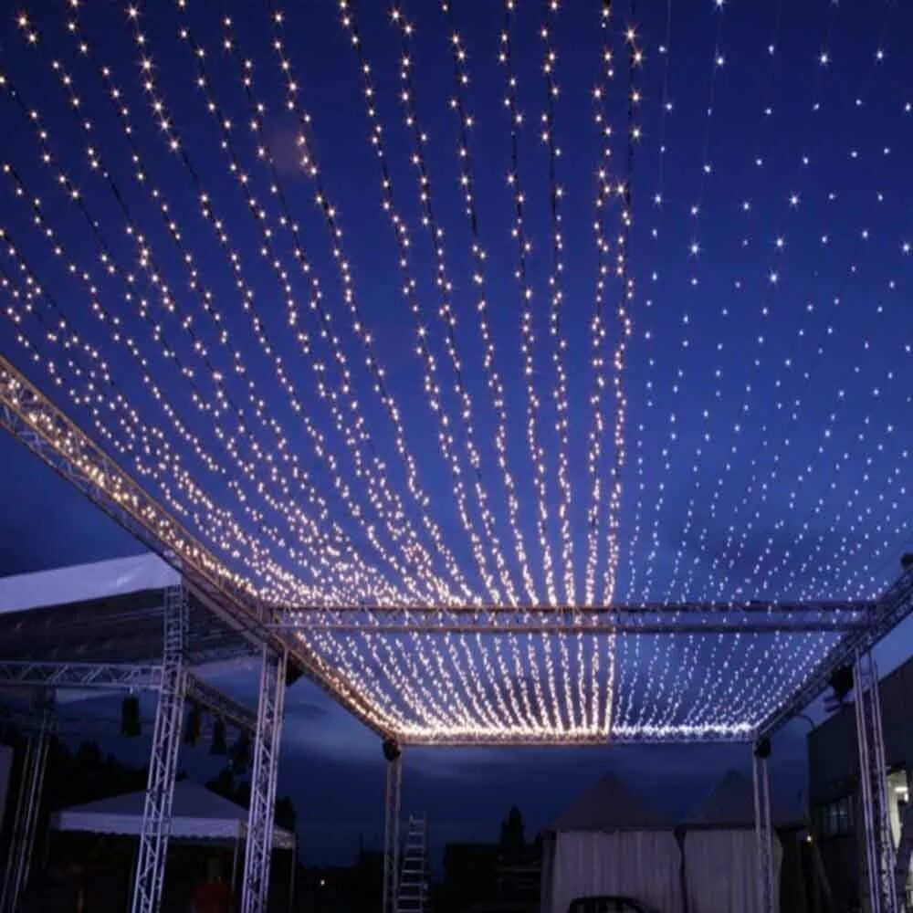 Beautiful lighting for a wedding reception or rehearsal dinner. A great pin for