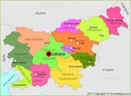 Словения карта на русском