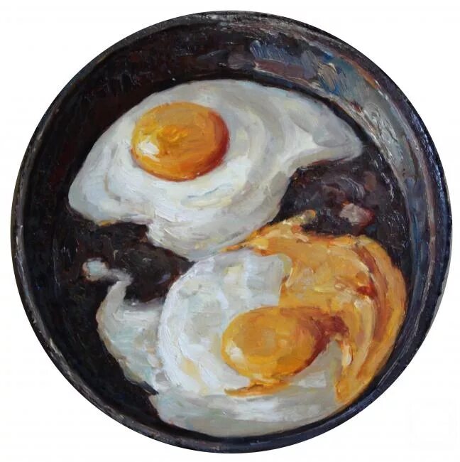 Натюрморт с яичницей живопись. Яичница с маслом. Яичница живопись. Картина яичница. Картина яичница.