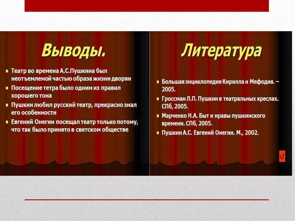 Предложения на тему театр. Вывод о театре. Пушкин в театре. Пушкин и театр презентация. Заключение театр.