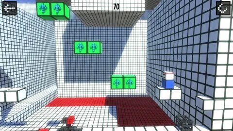 Кубик играет в игру туалет