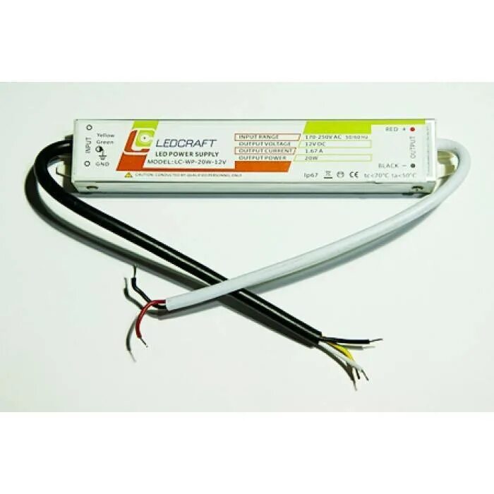 Ledcraft lc. Блок питания для светодиодной ленты ip67. ledcraft блок питания. блок питания для светодиодов ip67. блок питания lc-k72w-12v, 6a, карандаш.