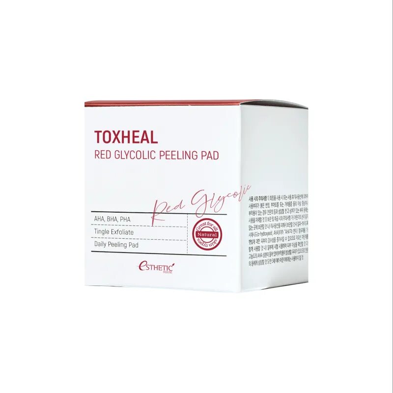 Пилинг pad. Toxheal red glyucolic peeling pad, 100 мл. пилинг-подушечки миндальные toxheal red glyucolic peeling pad, 100 мл (100 шт). [esthetic house] пилинг-подушечки миндальные toxheal red glyucolic peeling pad. toxheal red glycolic peeling pad.