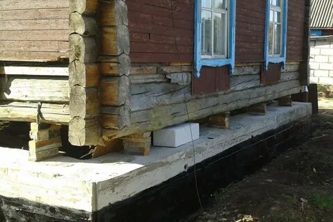 Фундамент бревенчатого дома