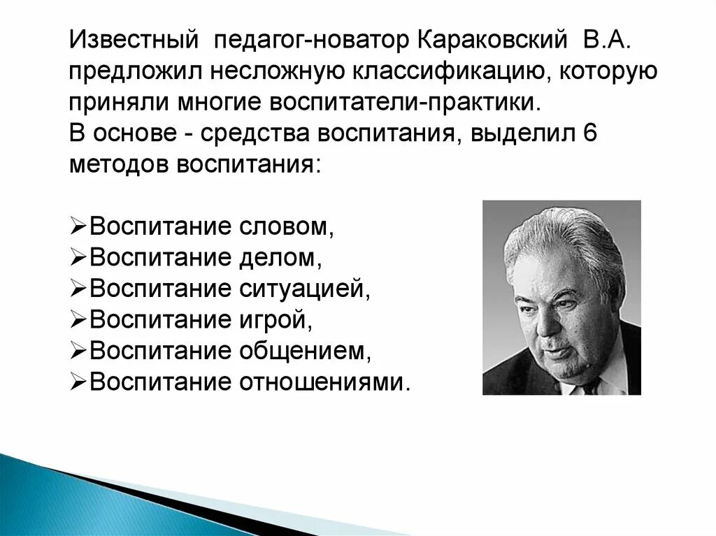 Наука о методе воспитания. В А Караковский педагог Новатор. Педагоги Новаторы.