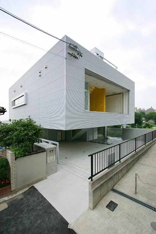 A m house. Eric owen moss architects. A m house. Br architects. Бассейн фасад.