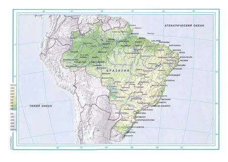 Карта бразилии