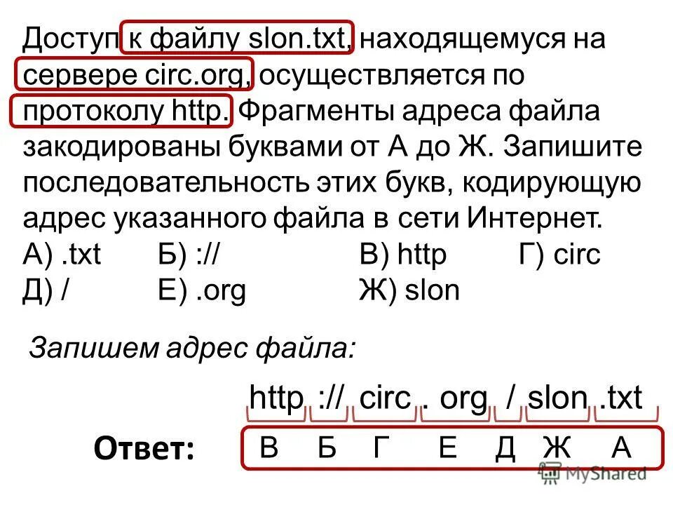 Файл 17 5 txt. Кодировка адреса файла. Последовательность адреса файла. ФРАГМЕНТЫ адреса файла. Запишите последовательность этих букв, кодирующую адрес.