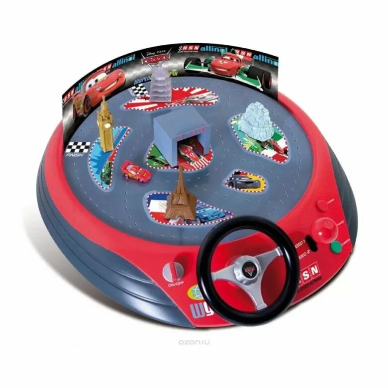 Игра"Юный водитель" cars2. "Игра 250246 ""Юный водитель"" cars2, на батарейках, в коробке 59,5*45,5*9 TM Disney". Игрушка руль для мальчика. Подарок мальчику.