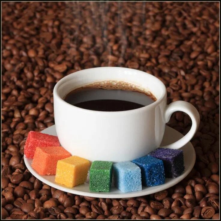 Бодрого утра. Хорошего настроения кофе. Чашка кофе. Кофе для настроения. Разноцветное доброе утро.