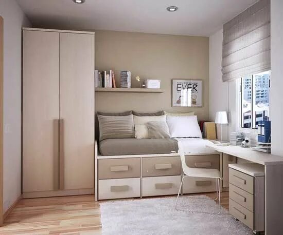 Мебель в интерьере маленькой комнаты Chambre enfant: plus de 50 idées cool pour un petit espace Chambre simple, Desig