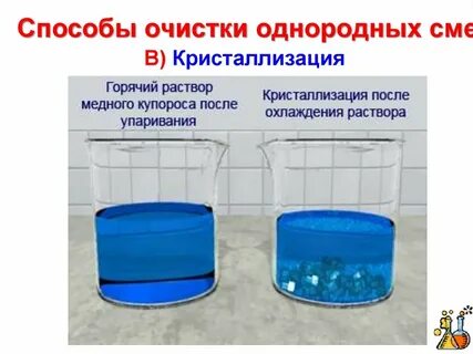 Кристаллизация способ разделения смесей