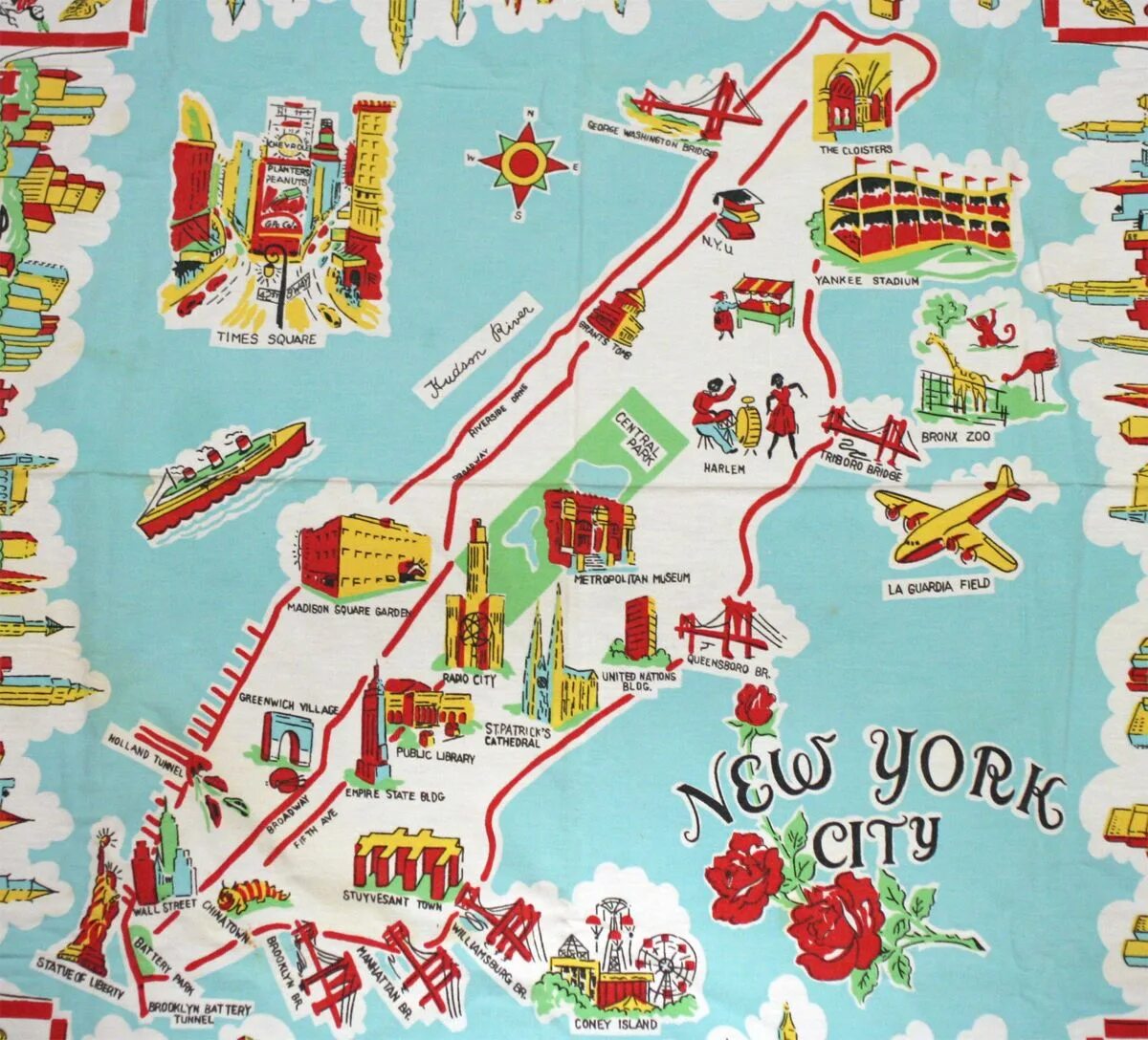 Туристическая карта Нью Йорка. New York Map Tourist. Карта Нью-Йорка с достопримечательностями. Карта Нью Йорка на английском языке. Покажи карта маленькая