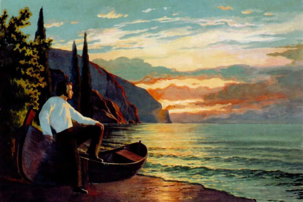 Земля и море пушкин. Пушкин в крыму 1820г. александр сергеевич пушкин в крыму. пушкин в гурзуфе. пушкин в гурзуфе айвазовский.