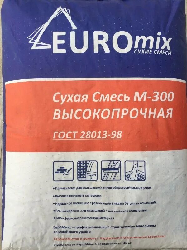 Пескобетон купить с доставкой. Евромикс пескобетон м300. Пескобетон euromix м-300. Пескобетон Евромикс м300 40кг. Сухая смесь Евромикс м 300.