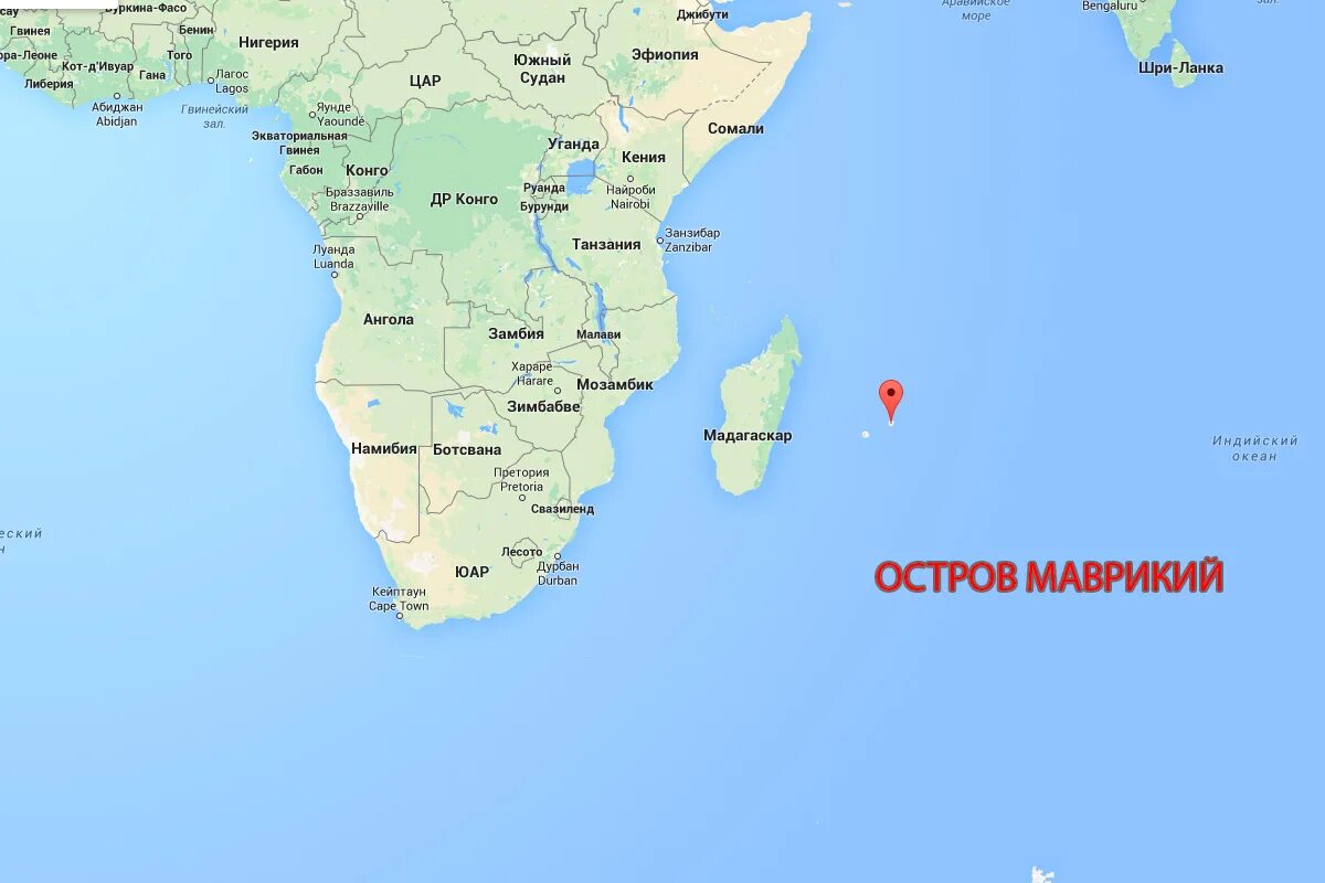 Остров шри ланка координаты. Маврикий на политической карте. Маврикий на карте Африки.