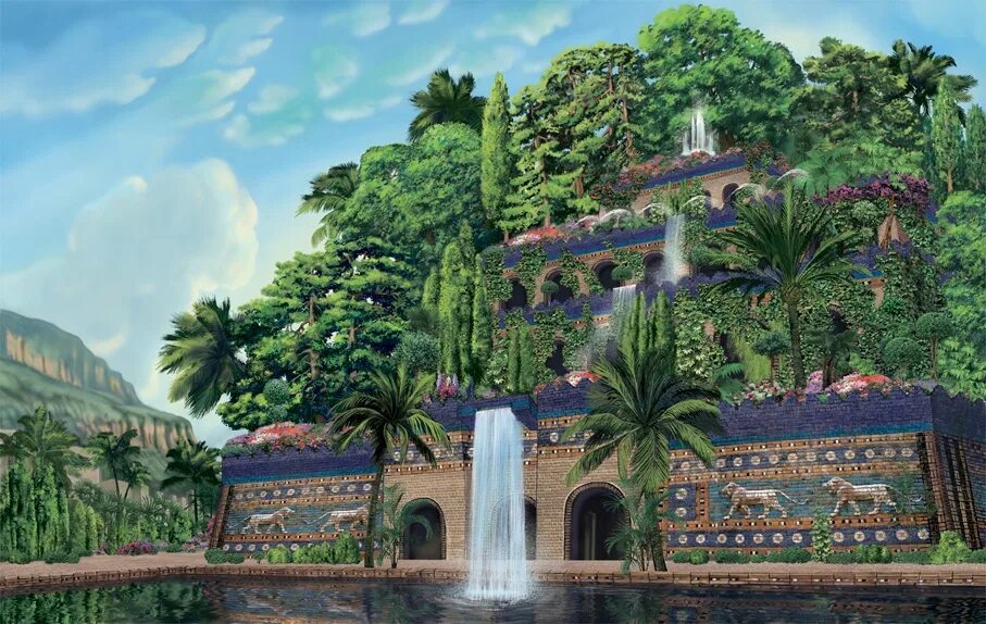 Сады семирамиды были. Сады семирамиды были. Семь чудес света висячие сады. Сады семирамиды были. Сады семирамиды (висячие сады вавилона).