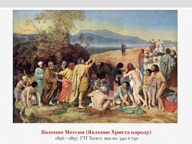 Иванов явление Христа. Явление Христа народу Иванов. «Явление Христа народу» (1837–1857). Иванов явление Христа народу картина. А а иванов явление народу