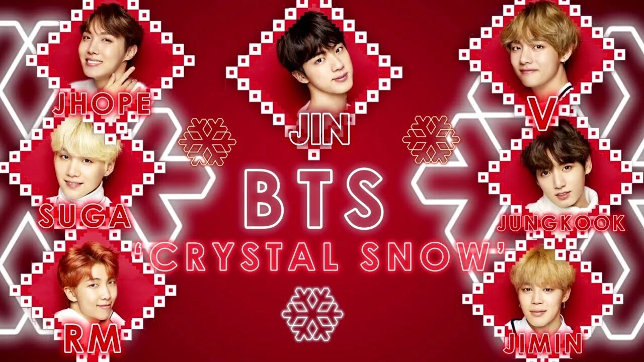 Беверли бтс. БТС Crystal Snow. BTS новый год. Новогодняя открытка BTS. Елка БТС.