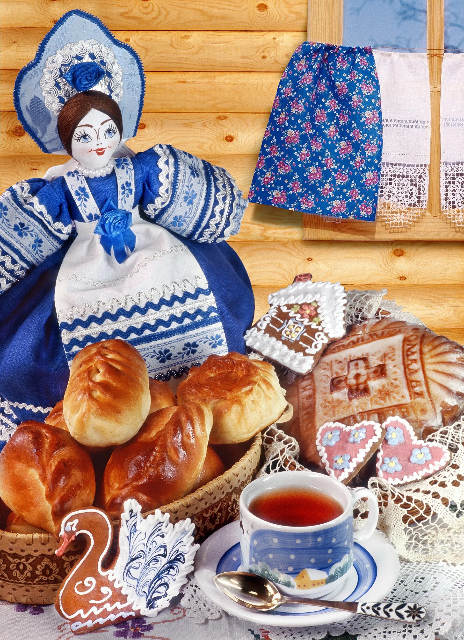 Декор самовара. Чаепитие в избе. Изба масленица. Украшение зала в русском стиле. Девица с блинами.