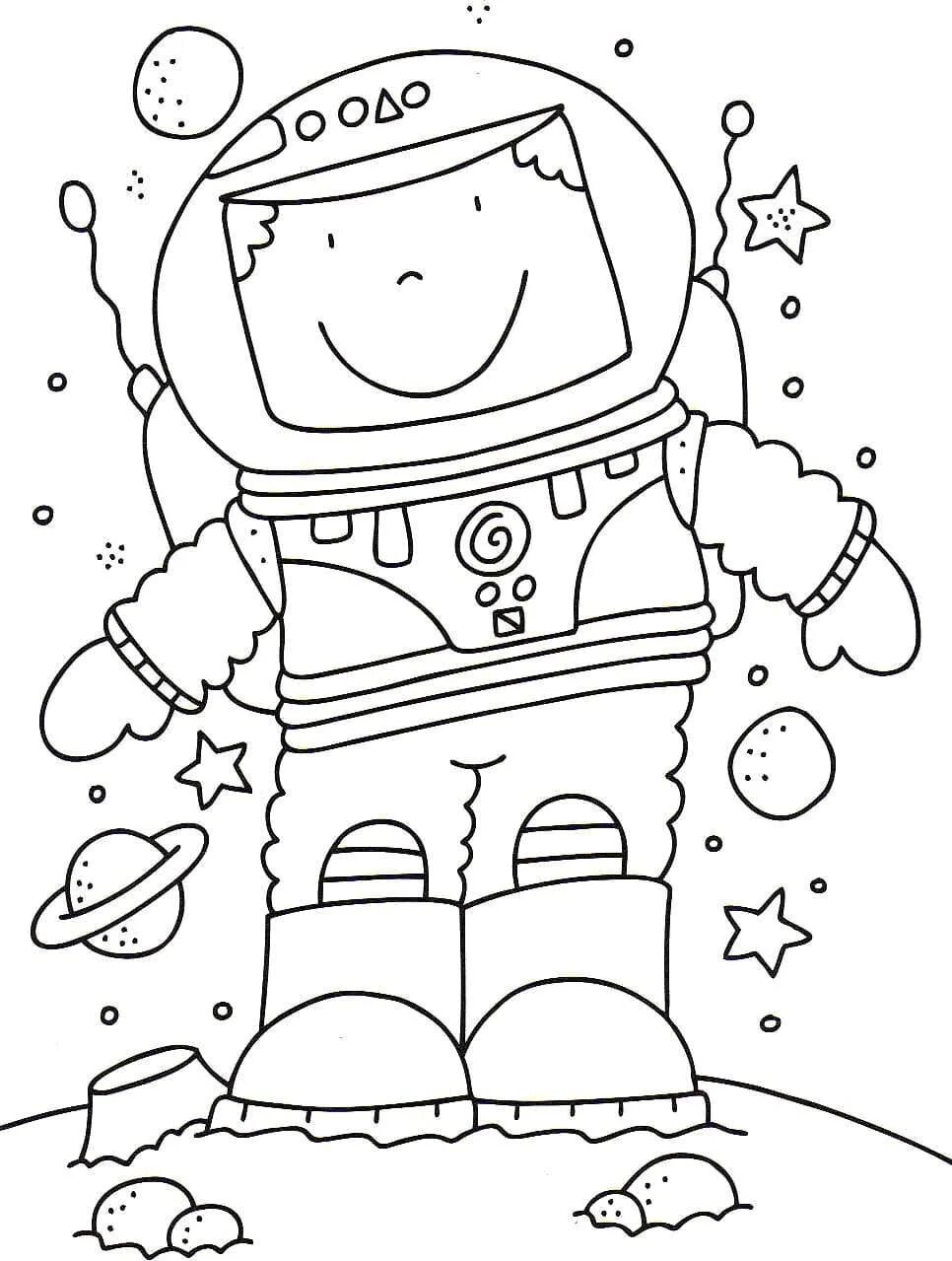 Космос раскраска для детей. Раскраска. В космосе. Космические раскраски для детей. Детские раскраски космос. Шаблон космонавта для поделки ко дню космонавтики