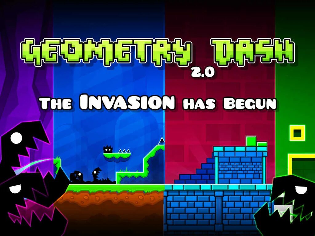 Геометрия даш 2.2 без читов. Geometry Dash монстры. Геометри Даш RTX. Уровни геометрии Даш 18. Зинваер Geometry Dash.