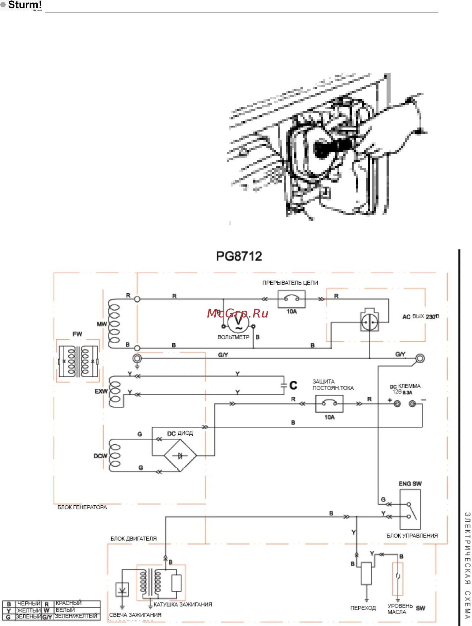 Инструкция по эксплуатации sturm. Генератор бензиновый pg 8755e со стартером. sturm pg8763e схема. генератор штурм pg8735e руководство по эксплуатации. sturm-pg8755 схема проводов.