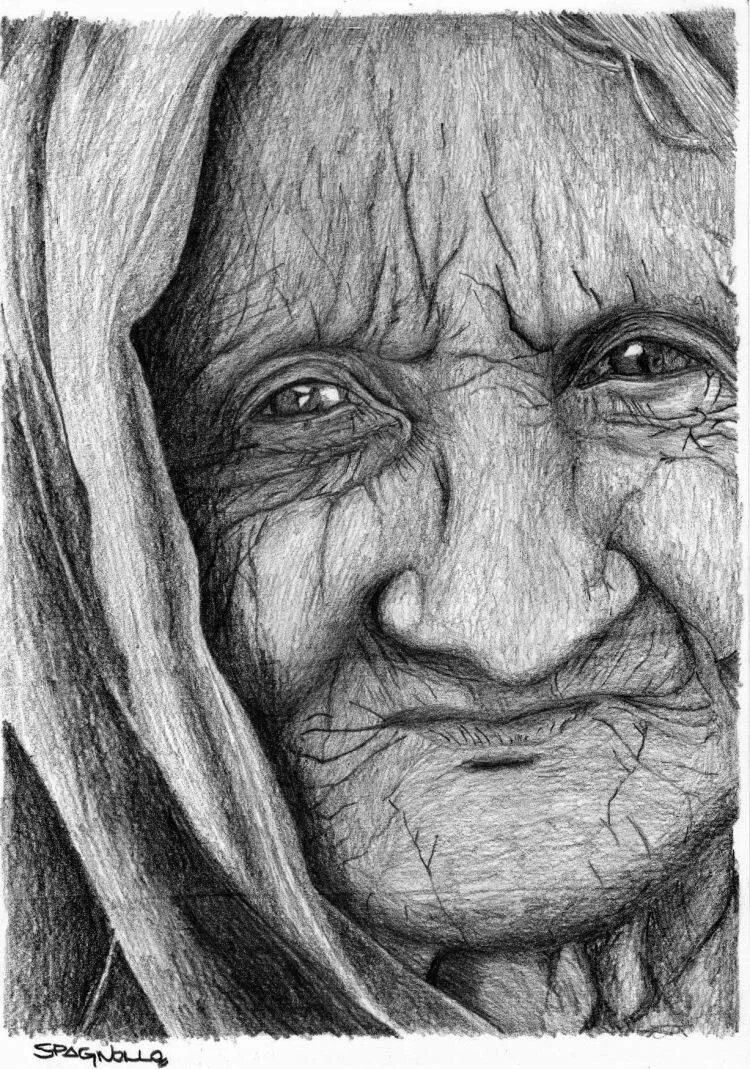 Пожилой человек карандашом. Старуха Изергиль портрет рисунок. Портрет старухи Изергиль. Рис. " Старуха Изергиль". Портрет бабушки карандашом.