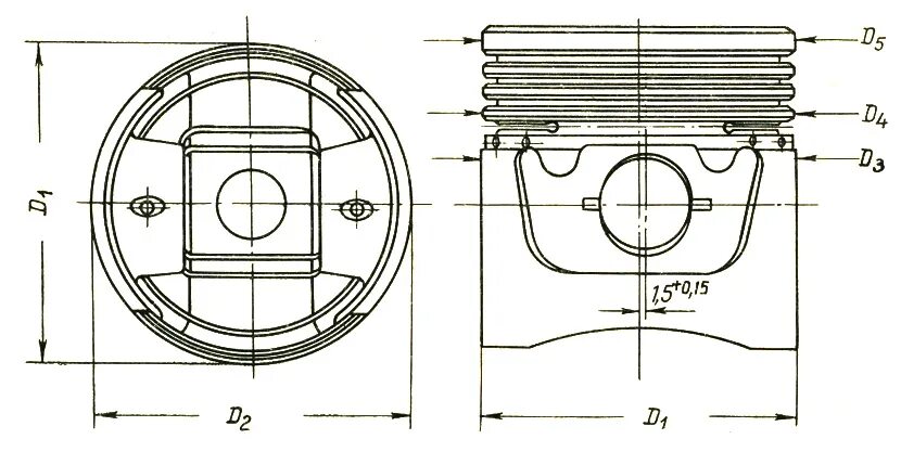 Поршень ГАЗ 53 Размеры. Поршень ГАЗ 3307 размер. ВАЗ 2115 поршневая группа ремонтный размер. Размер поршня 2.0.