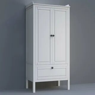 Шкаф платяной белый