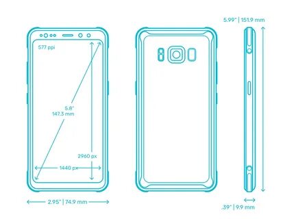 Размеры самсунг s8