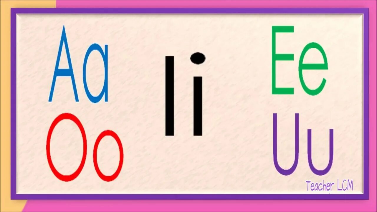 A e i o. A e i o u. a o e i.