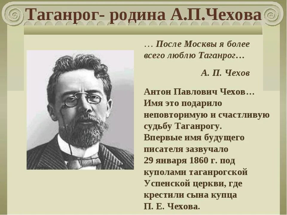 Г чехов писатели. Таганрог Родина Чехова.