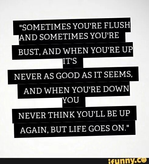 Never can think