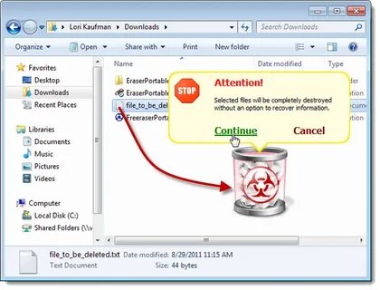 How to delete files