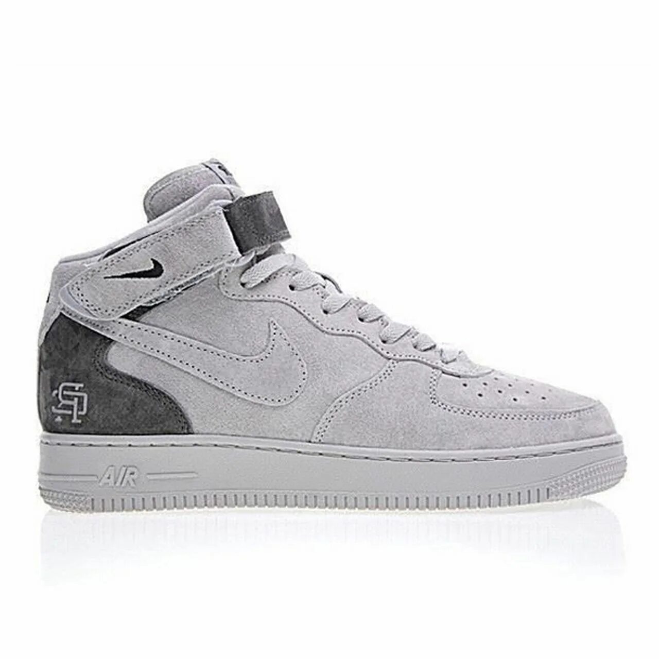 Nike Air Force 1 Mid x reigning Champ. Nike Air Force 1 Mid reigning Champ Grey. Nike Air Force 1 Mid серые. Кроссовки Nike Air Force 1 Mid x reigning Champ.