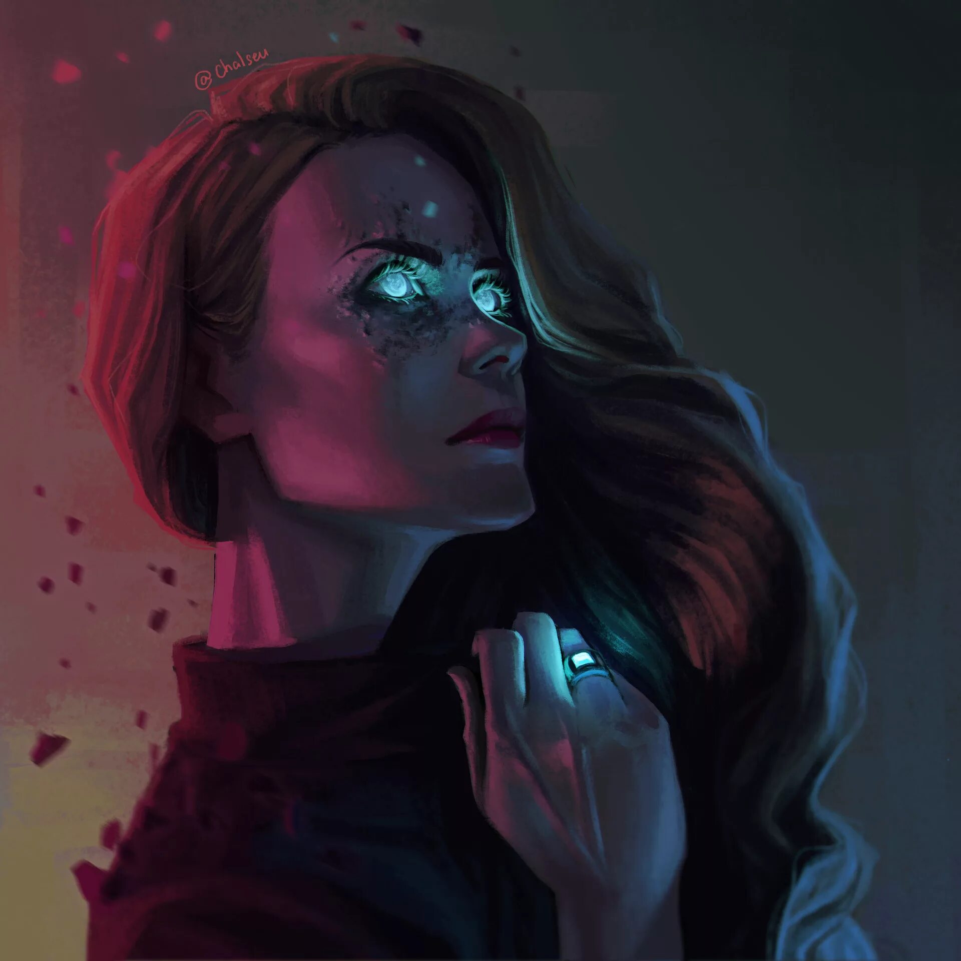 девушка со светящимися глазами арт. девушка со светящимися глазами. космическая девушка. магическая девушка. светящиеся глаза.