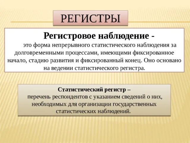 Статистический регистр. Регистровое наблюдение это в статистике. Регистр это в статистике. Регистровая форма наблюдения.