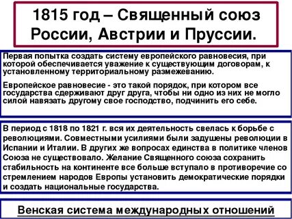 Священный союз страны